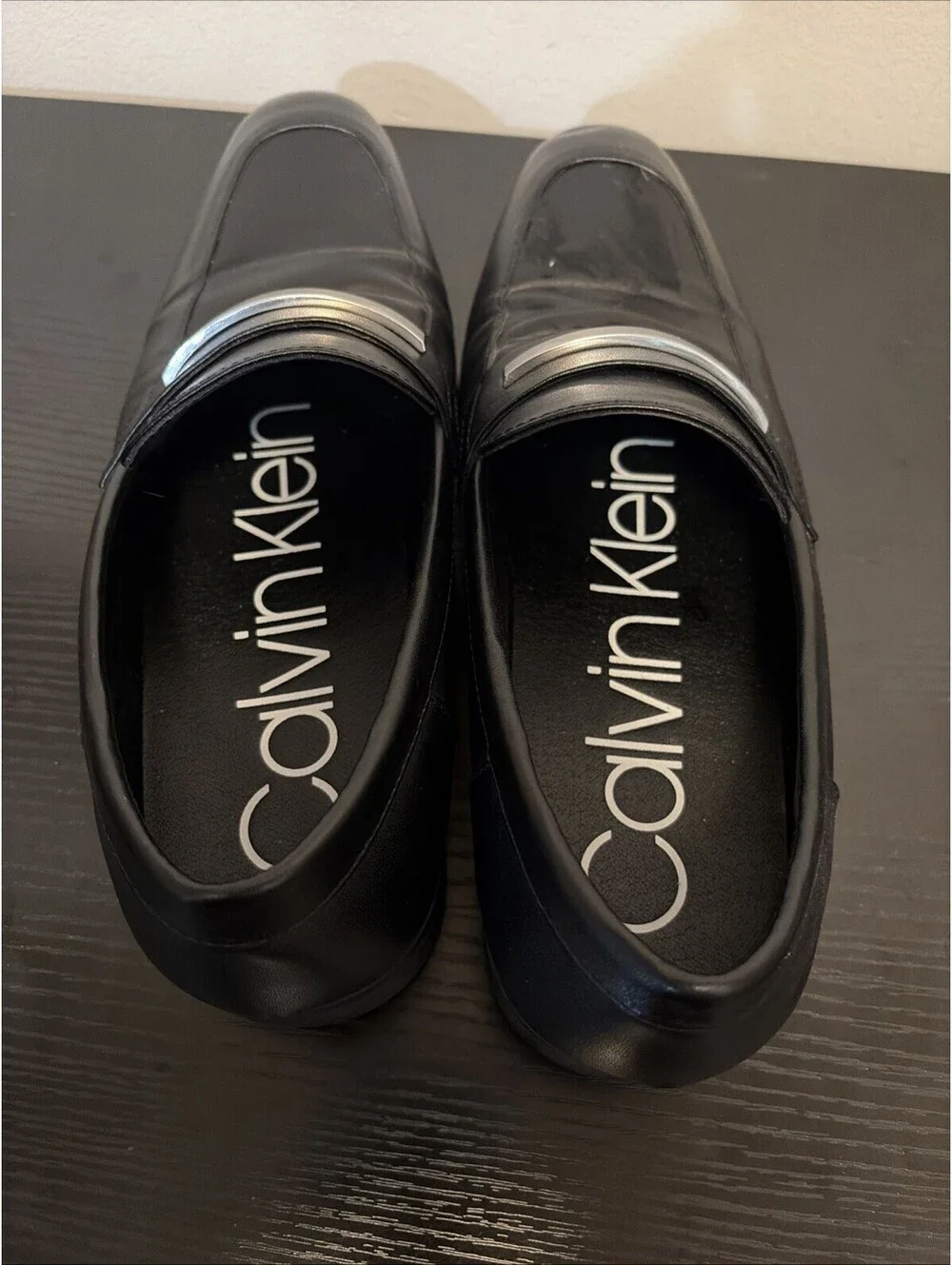 Calvin Klein Lathan 34F9274-BLK Mens Black Leather Loafers 7.5 [COPY] [COPY]